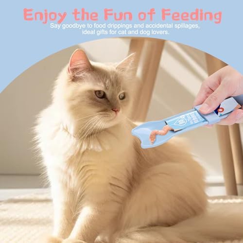 2 Pcs Cat Strip Feeders, Strip Squeeze Spoon for Wet Food Liquid Snack