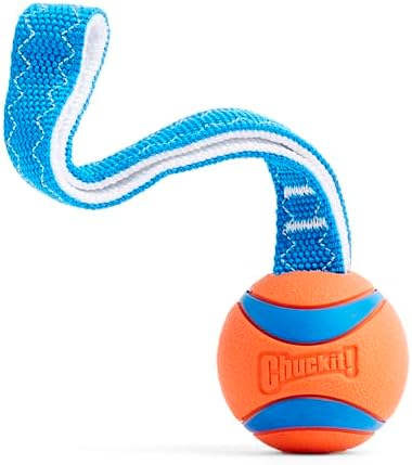 Chuckit! Ultra Tug Dog Toy, Medium, Fetch & Tug Ball for Dogs 20-60 Pounds