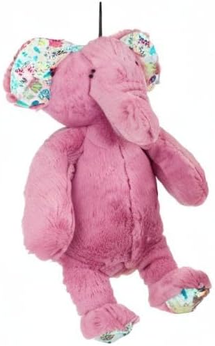 Pet Lou Dog Plush Toys,Crinkle Dog Toy, Interactive Stuffed Dog Squeaky Toys Chew Dog Toys for Medium Dog Small Large Dogs,Cute Dog Toys (15" Promo Elephant-Lavender)