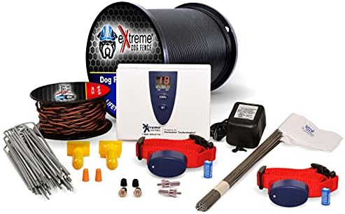 Underground Electric Dog Fence Kit, Pro Grade, 2-Dog, 500 ft