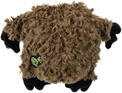 goDog PlayClean Sloth Squeaky Plush Dog Toy with Odor-Eliminating Essential Oils, Chew Guard Technology - Brown, Small