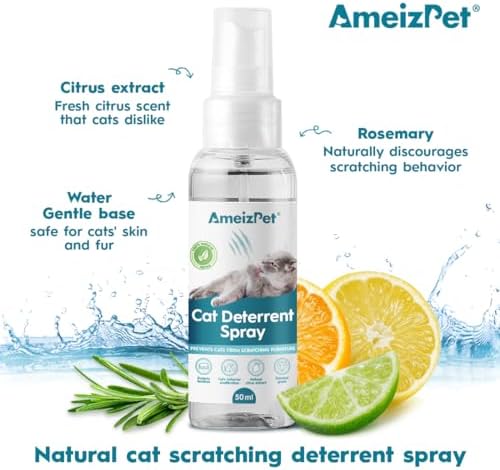 AmeizPet Cat Scratching Deterrent Spray, 1.69 fl oz (50 ml)