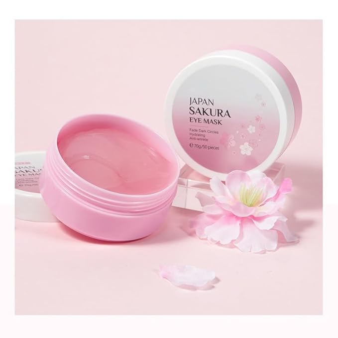 1 Box Sakura Eye Mask Soothing Lifting Firming Moisturizing Firming Eye Mask, 70g / 50 Pieces