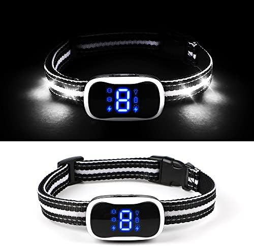 Dog Bark Collar,Rechargeable Smart Barking Collar, Anti Barking Training Collar with Sensitivity Beep Vibration Shock, Bark Shock Collar for Large Medium Small Dogs