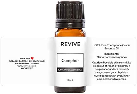 Camphor Essential Oil by Revive Essential Oils - 100% Pure Therapeutic Grade, for Diffuser, Humidifier, Massage, Aromatherapy, Skin & Hair Care