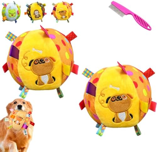 Squeaky Play Balls for Dogs,Squeaky Ball Interactive Toy，A+A