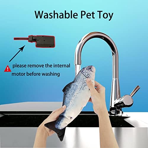 Flopping Fish Electric Cat Dog Pet Toy,Realistic Moving Rocking Interactive