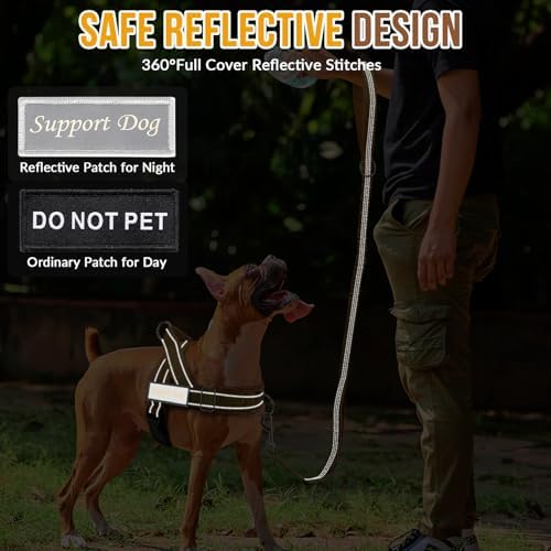 Lukovee No Pull Dog Harness and Leash Set, Soft Padded for Large Medium Dog