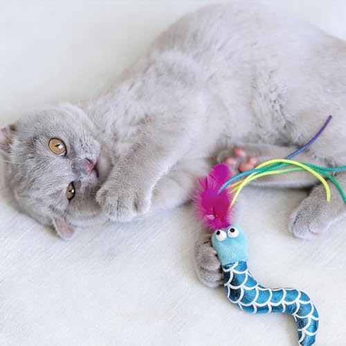 Catnip Cat Toys Fish, 3 Pack Catnip Crinkle Sound, Soft and Durable, Interactive Kitten Kicker for Indoor Cat Kitten Exercise