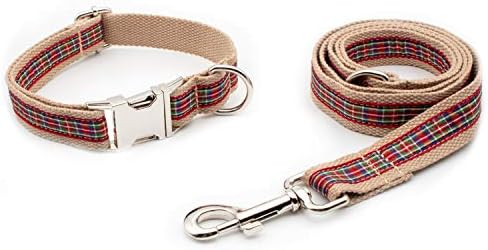 Customizable Dog Collar Laser Etched Name Material (Red Scotland)