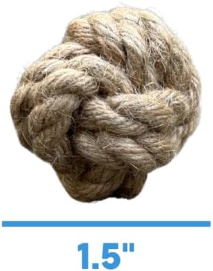 Small Hemp Rope Dog Tug Toy, Eco-Friendly, No Harmful Dyes (NOT a chew Toy!)