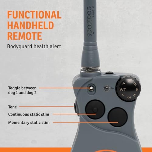 SportDOG FieldSentinel 825 Remote Trainer, Half-Mile Range, Health Alerts