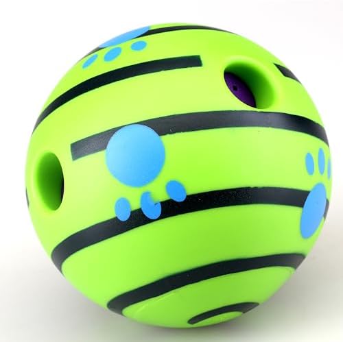 Wobble Giggle Ball, Interactive Dog Toy, Fun Giggle Sounds When Rolled or Shaken