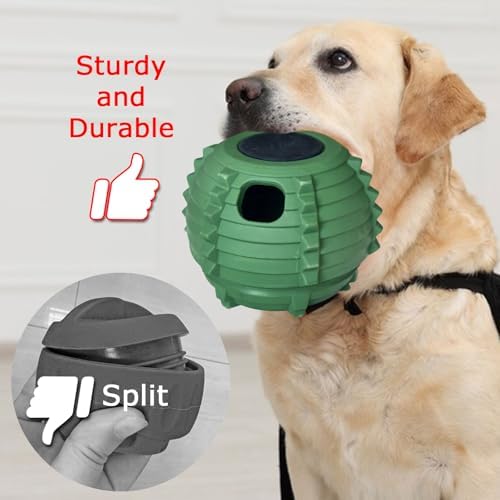 XHX Long-Lasting Interactive Dog Toy for Medium and Large Dogs 25-75 lbs(Green, Medium)