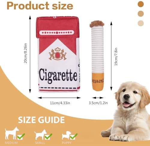 3 Packs Funny Interactive Dog Toys, Puff Stick Toys with a Box for Small to Medium Breed, Stress Relieving Fun for Indoor Cats,Dog Accessories Boy Gift