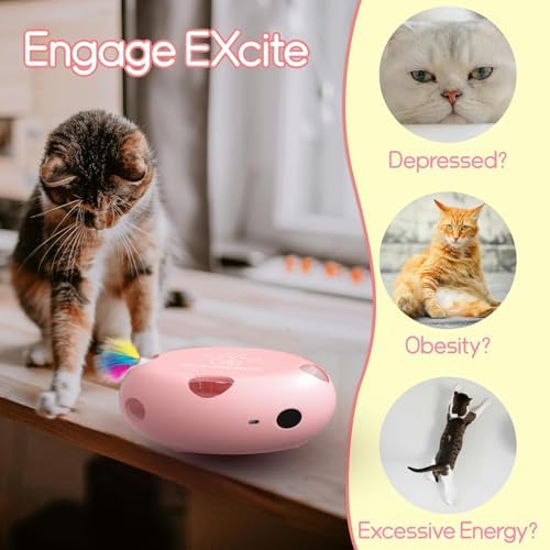 Interactive Cat Toy, Pink