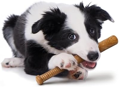 Powerbone Pet Chew Toy for Dogs - Durable, Non Toxic & Pet Safe - Best for Aggressive Chewers, Long Lasting Dental Health, Dog Teeth Cleaning, Dog Life Stages - Baseball Bat 12"