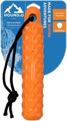 Rope Bumper Dog Toy - Floating Retriever Toy - Orange Dog Bumper