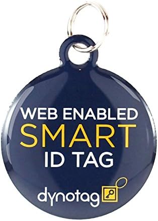 Dynotag® Web Enabled Super Pet ID Smart Tag with DynoIQ™ & Lifetime Recovery Service. Play Series: Round (Formal)