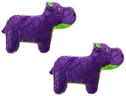MIGHTY Tuffy 2 Pack Hippo Dog Toys