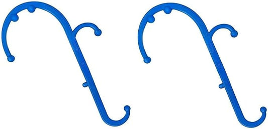 Mount Plus MP005 Back Massager Handheld Tool | Back and Neck Massager | Trigger Point Therapy Self Massage Tool | Fibromyalgia Pain Relief (2 Pack Blue)
