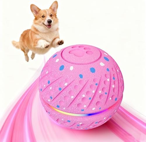 Interactive Smart Moving Dog Ball Toy, E-TPU for S/M Dogs