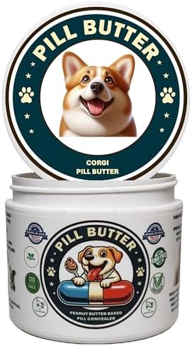 Peanut Butter Dog Pill Wrap - Corgi Label