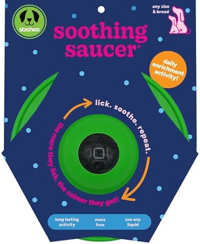 Stashios Soothing Saucer - Dog Slow Lick Mat & Calming Activity Toy