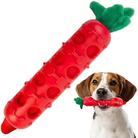 Fida 2-in-1 Puppy Teething Toys, Natural Rubber Chew Toys for Dogs, Chilly