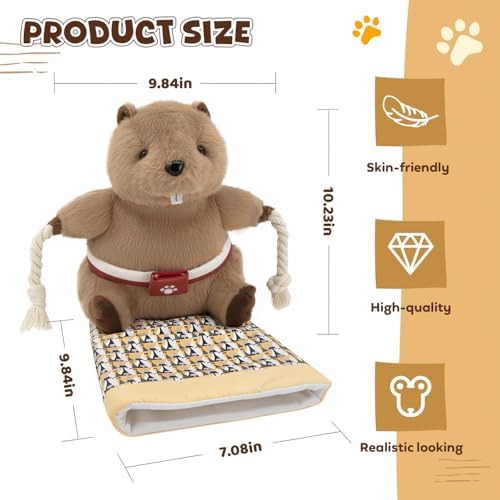 Cat Wrestling Glove, Cats Puppet Wrestler with Tough Padding for Safe Interactive Play, Cat Wrestling Toy Puppet with Cats Teaser and Bell for Boredom Busting Training and Exercise
