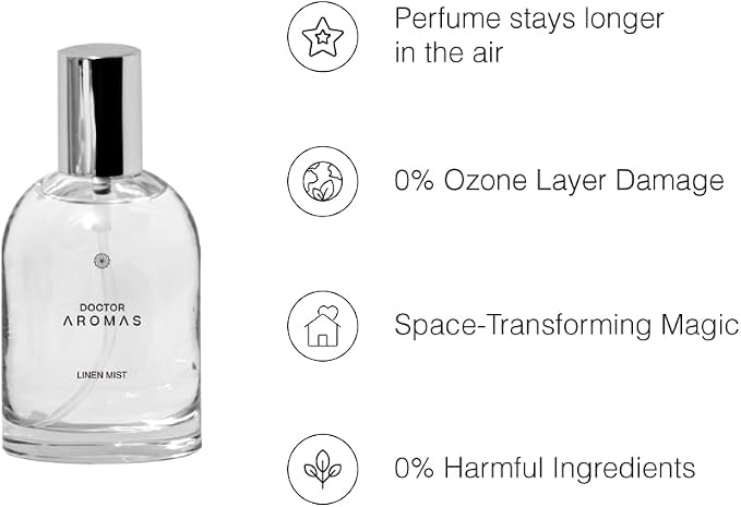 Doctor Aromas Pillow & Body Mist – Hope® | Essential Oil Linen & Skin Spray for Relaxation & Focus | Citrus Aromatherapy Mist with Lime, Ginger & Rose | Paraben-Free & Cruelty-Free | 3.4 fl oz