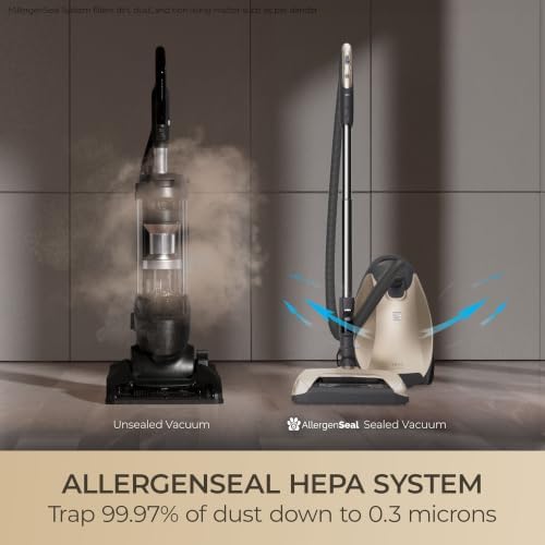 Kenmore Elite Ultra Plush 700 Series Bagged Canister Vacuum | 2-Motor System, Powerful Suction, HEPA Filter, Pet PowerMate for Pet Hair, Thick Carpet, Hard Floors, Stairs and More - 81714