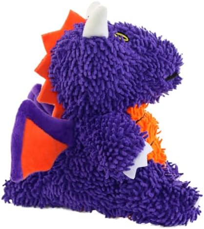 MIGHTY Tuffy Microfiber Medium Ball Dragon Dog Toy
