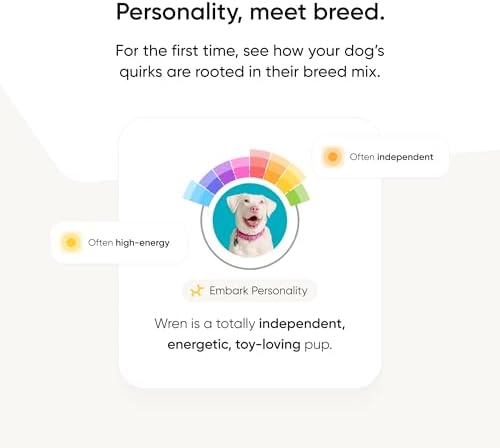 Embark Breed ID Dog DNA Test Kit – 400+ Breeds, 99% Breed Accuracy | Dog DNA testing kit for mixed breeds. Ancestry to great-grandparents, relative finder & family tree. Largest dog database.