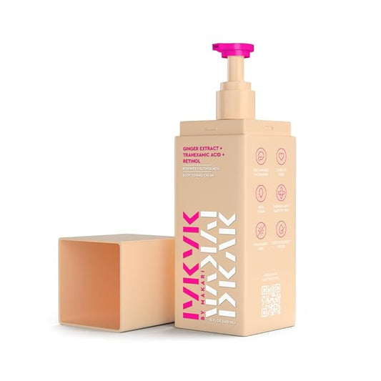 MAKARI IYKYK Ginger Extract, Tranexamic Acid & Retinol Body Toning Cream | Firming Body Lotion for Women | Helps Improve the Look of Elasticity & Smoothness | No Fragrance | Paraben & Sulfate-Free