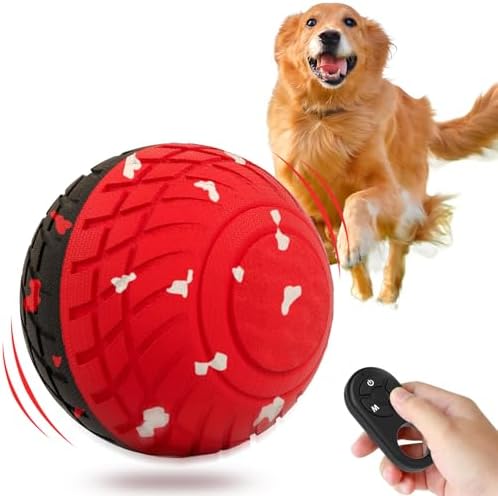 Diman Interactive Dog Ball Toys with Remote Control, E-TPU Material
