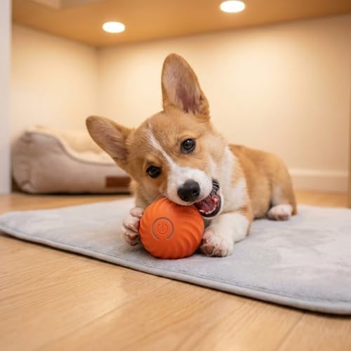 Winb Interactive LED Dog Ball Shell（2 inch）- Only Shell- Small Dogs Ball Play and Wicked Fun, Orange