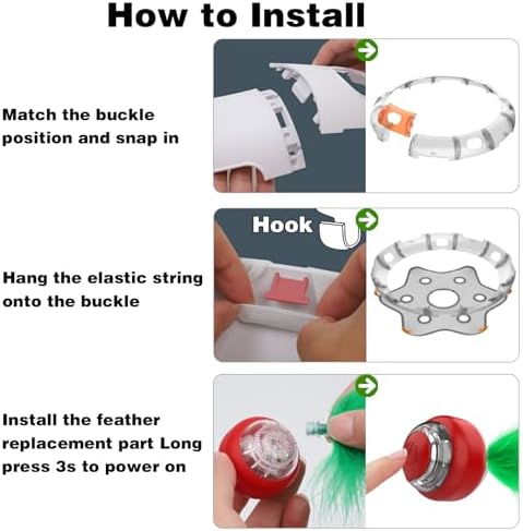 Oxawo Cat Toys Interactive Maze Game Mouse Catching for Indoor Cats (White, Large)