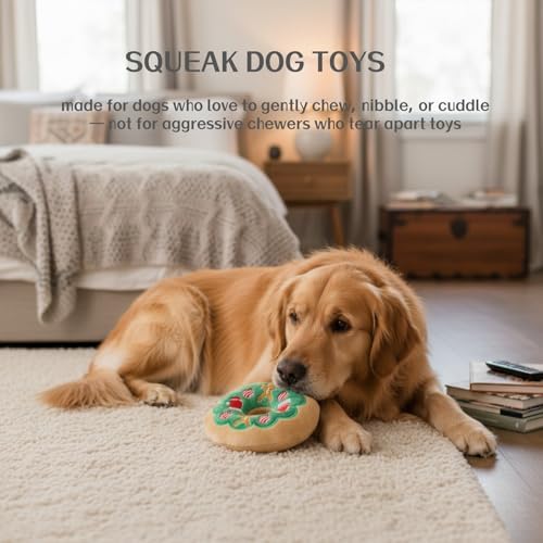 1 Pcs Puppy Toys, Interactive Dog Toys to Keep Them Busy, Dog Squeak Toys for Small, Medium Dogs, Puppy Teething Toys for Gentle Chew, Cute Chicken Leg Design