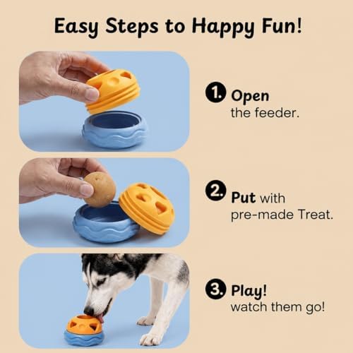 Nocciola Enrichment Dog Licking Toy, Frozen Treat Feeder for Aggressive Chewers, Freezable Rubber Dog Lick Bowl Long-Lasting to Keep Them Busy, Engagement & Anxiety Relief