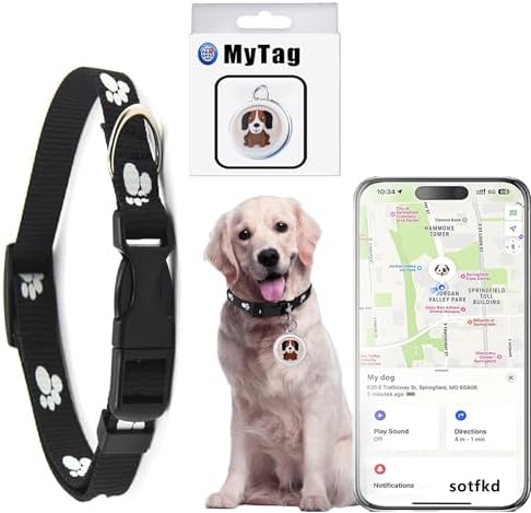 Dog Tracker-GPS Dog Collar-GPS Tracker for Dogs-Pet Tracker | Dual-System Tracker | Supports Android and iOS | No Monthly Fee | Waterproof | Works with Any Collar-1
