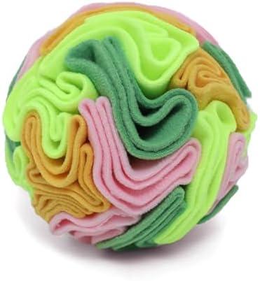 Vibrant Snuffle Ball for Dogs, Playful Color-Mix Slow Feeder Toy, Eye-Catching Interactive Puzzle for Mental Enrichment, Indoor Fun for Small Medium Large Dogs