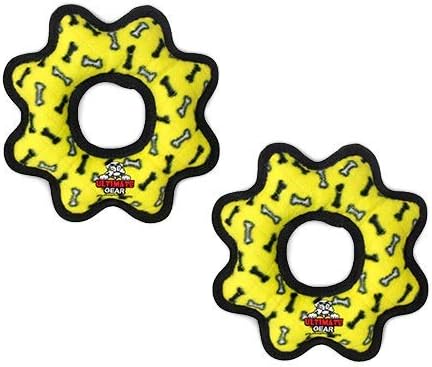 TUFFY® 2 Pack Ultimate Gear Ring Ultra Durable Plush Dog Toy