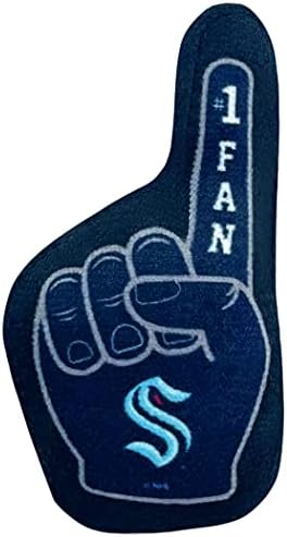 BEST PLUSH NHL SEATTLE KRAKEN 3-Piece Cat Toy Set - Jersey, Hockey Puck & #1 Fan Toys Filled with Fresh Catnip