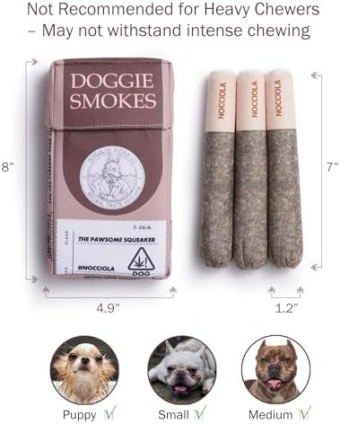 Nocciola Funny Squeaky Dog Toys, Cool Stuffed Plush Toys for Medium, Small and Large, Accessories for Dog Birthday