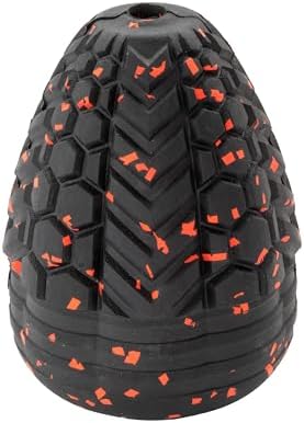 Chew King Supreme Durable Rubber Dog Toy for Aggressive Chewers, Treat-Dispensing Heavy-Duty Chew Toy with Safety Air Vent, Interactive Dog Toy for Training & Enrichment, XL 5.1" x 3.8"