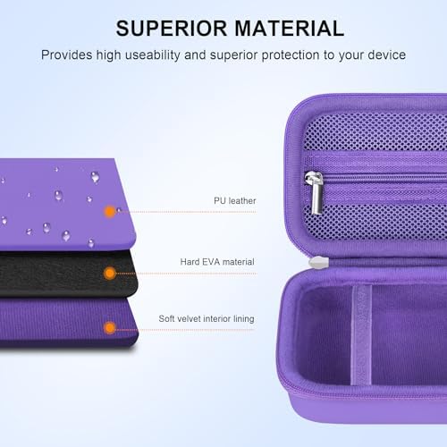 Elonbo Carrying Case for Bitzee Disney/Bitzee Magicals/Bitzee Interactive Toy Digital Pet, Bitzee Digital Virtual Toy Hard Travel Bag, Electronic Pets Toys Storage Cover Holder, Purple