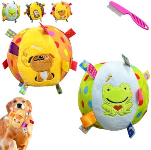Squeaky Play Balls for Dogs,Squeaky Ball Interactive Toy，A+C