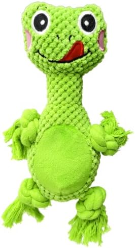 Plush Squeaky Chew Toy for Small Medium Large Dog,(Green Frog)