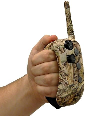 DT SYSTEMS RAPT1400 Camo E-collar Remote Rapid Access Pro Trainer, Compact Waterproof Gentle Touch Stimulation Dog Training System, Transmitter w/ Hand Strap
